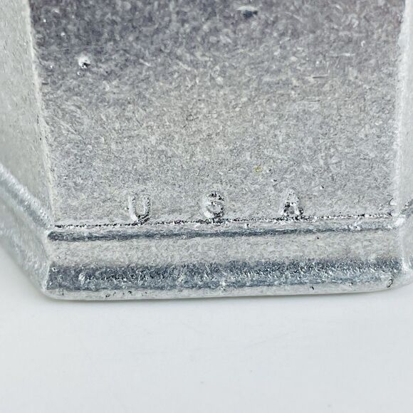 Vtg Wilton Columbia Hexagon Metal Pewter Napkin Rings Set of 12 USA 2"x1.5" 1972 - Picture 4 of 12